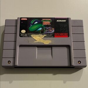 Konami Super Nintendo Game Cartridge TMNT Tournament Fighters